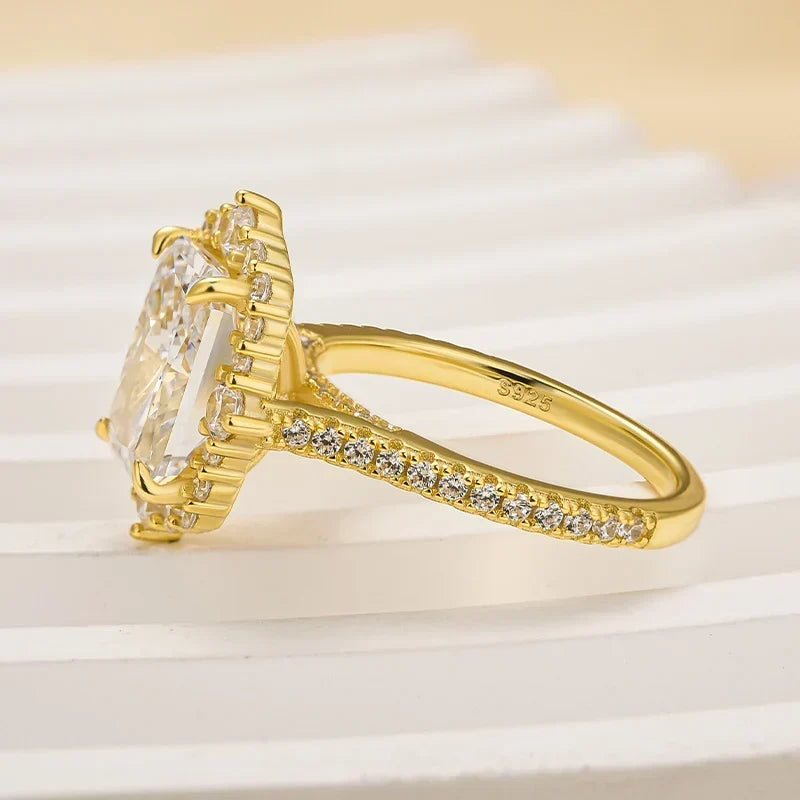Gorgeous Halo Radiant Cut Engagement Ring