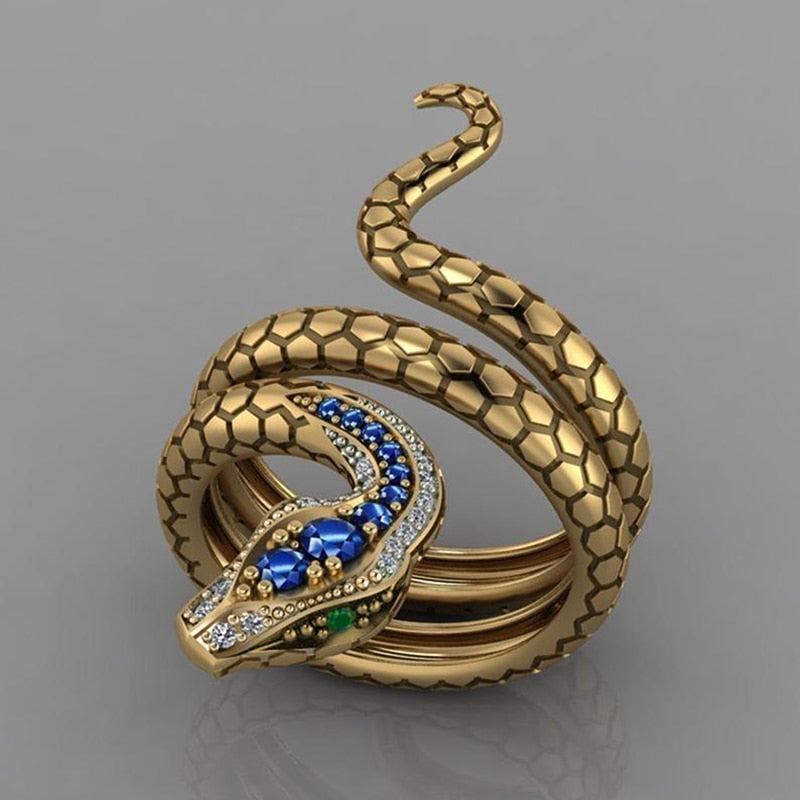 Golden Python Ring