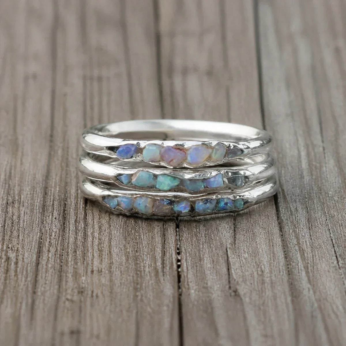 Azure Stone Silver Ring