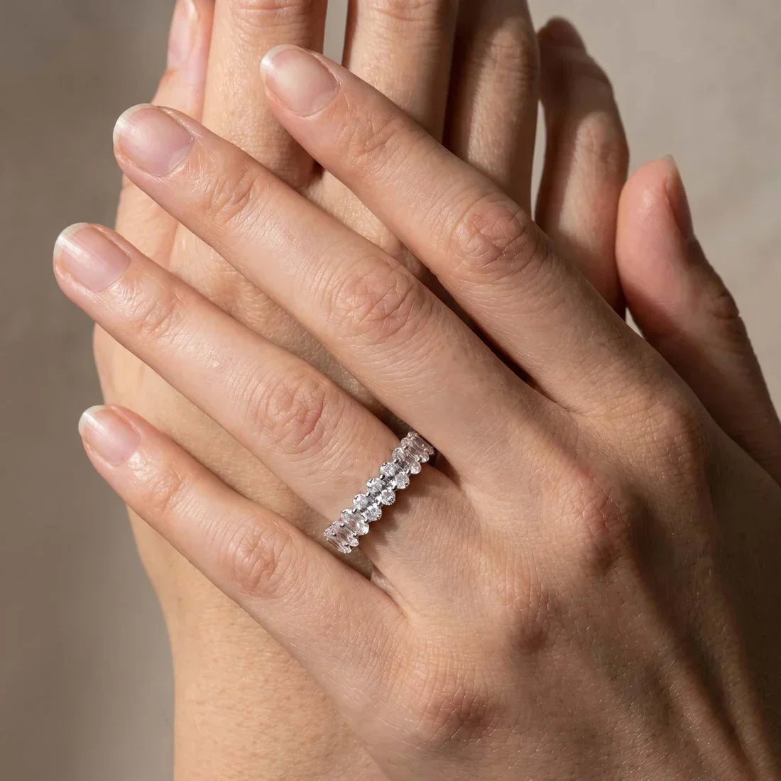 Oval Cut Wedding Ring for Everyday Wear