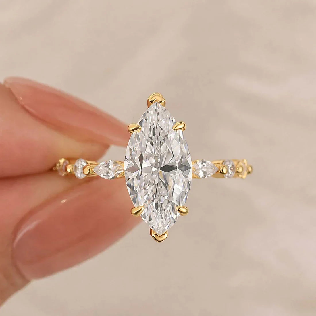 Marquise Cut Engagement Ring