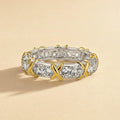 Two-Tone X Wedding Band for Women