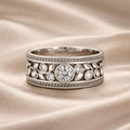 Exquisite White Gold Zirconia Ring