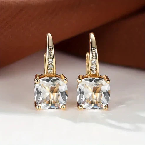 Mystic Stone Hoop Earrings