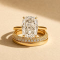 Cushion Cut Classic Wedding Ring Set