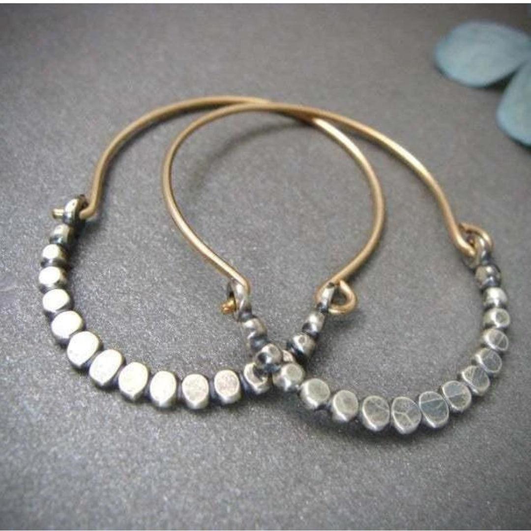 Boho Earrings Made of Cubic Silver