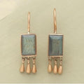Vintage Earrings with Stone and Gold