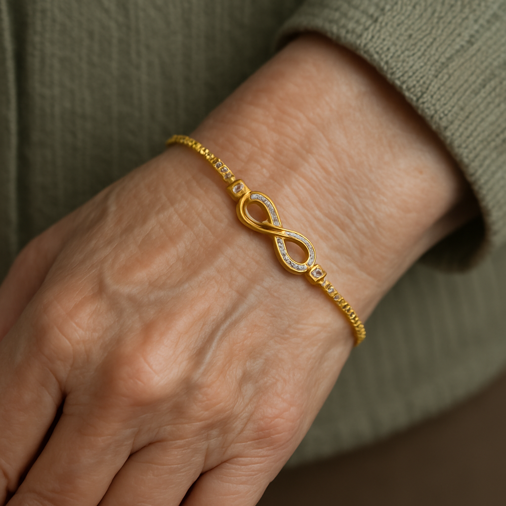 Elegant Silver Infinity Bracelet