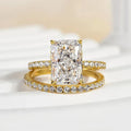 Radiant Cut Wedding Ring Set