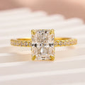 Moissanite Radiant Cut Engagement Ring