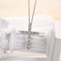 Sterling Silver Fashion Cross Pendant Necklace