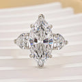 Marquise Cut Three Stone Engagement Ring