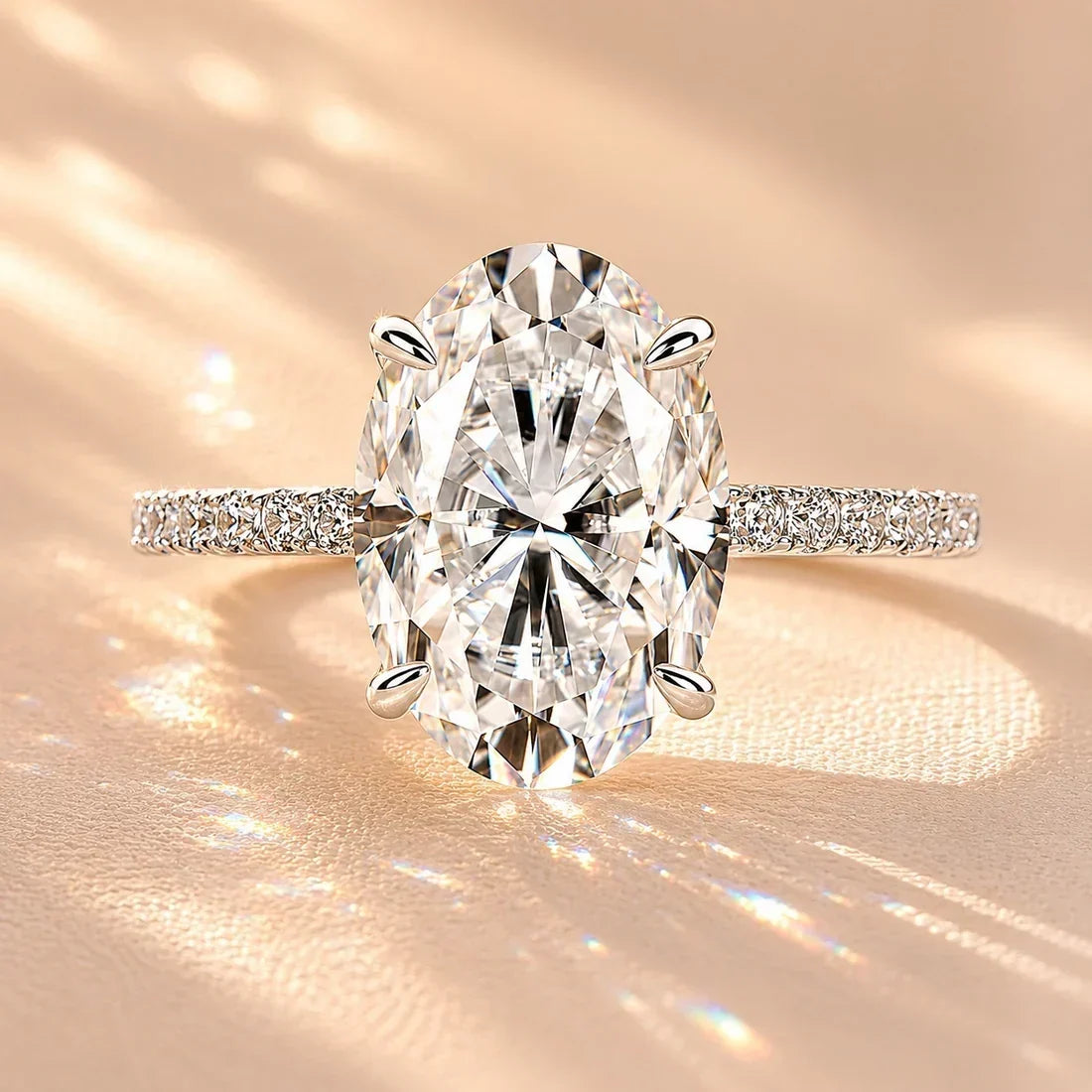 Oval Cut Promise Ring for Women