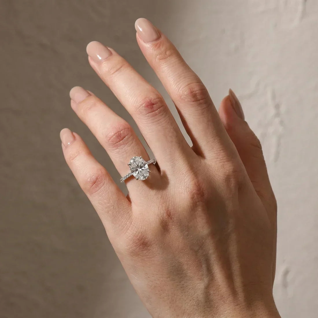 Oval Cut Promise Ring for Women