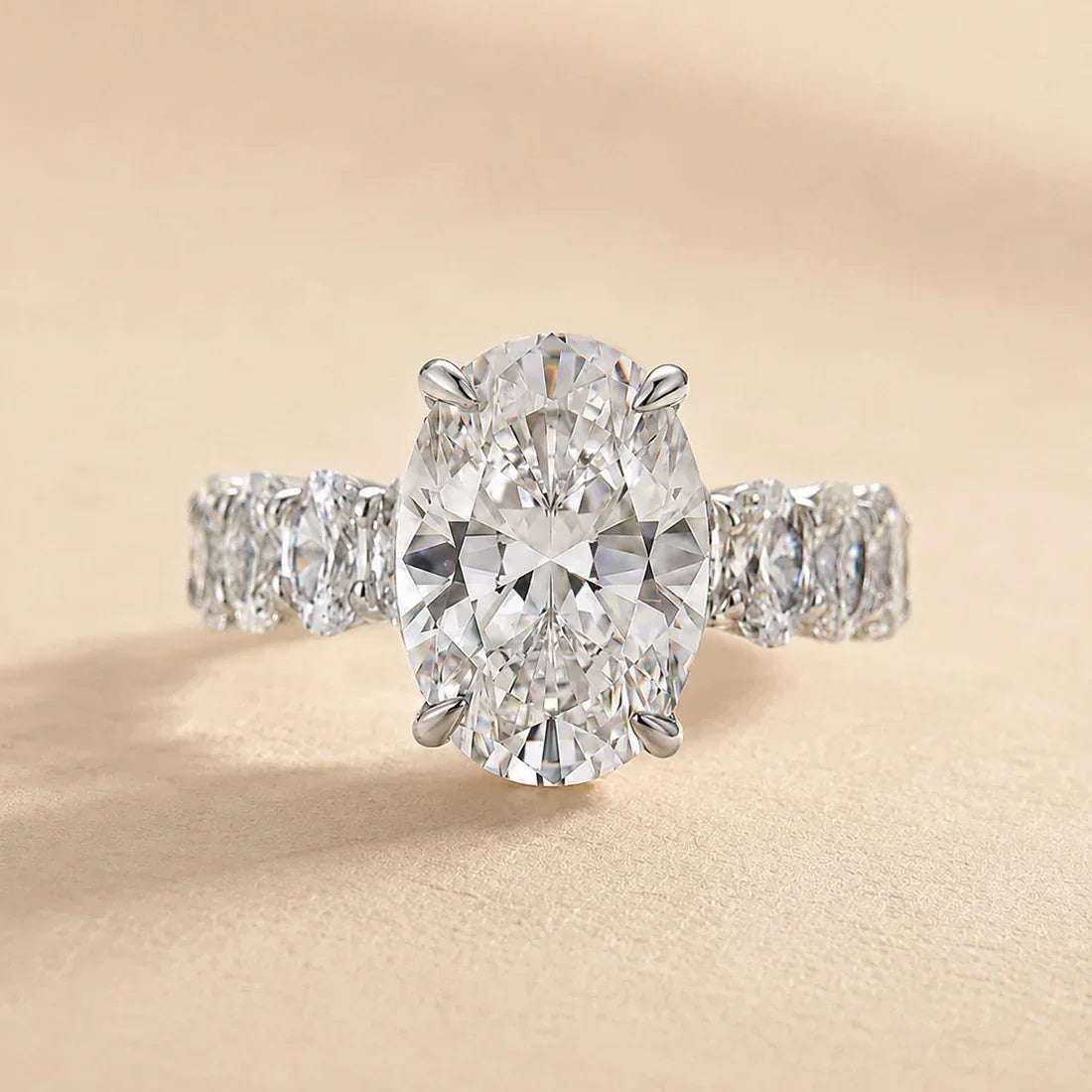 Oval Cut Luxurious Engagement Ring