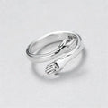 Adjustable Hug Ring in Silver