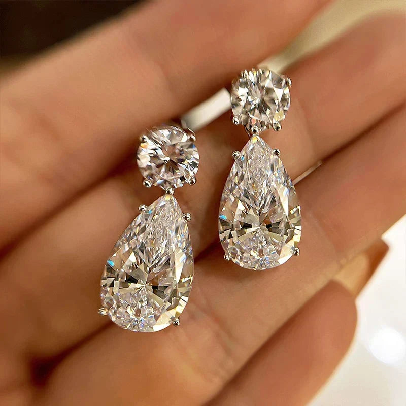 Sparkle Pear Cut Women'S Earrings