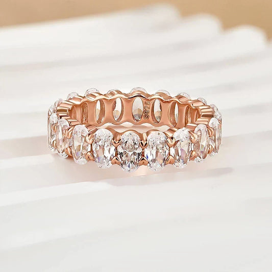 Oval Cut Wedding Ring For Everyday Wear