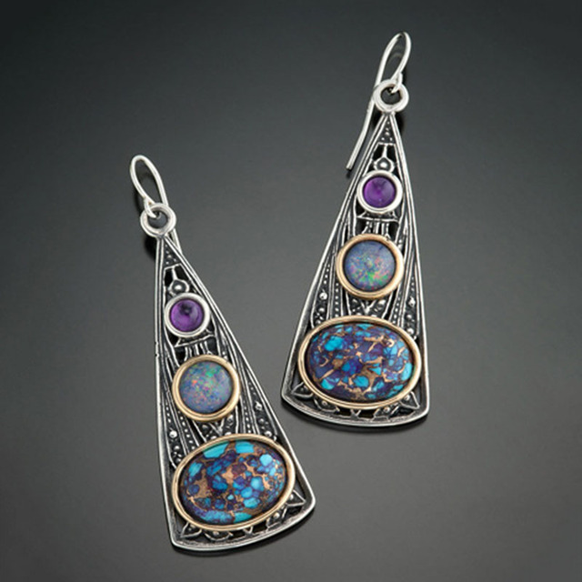 Cosmic Boho Earrings Made of Sterling Silver