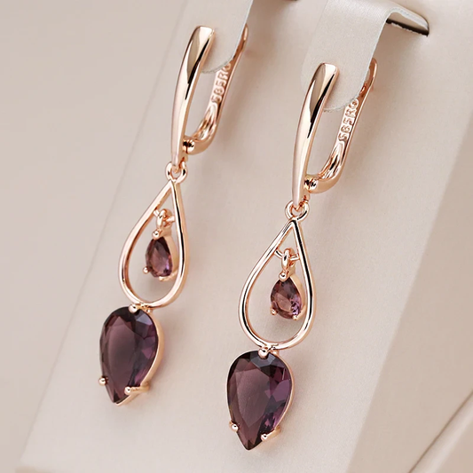 Elegant Garnet Earrings