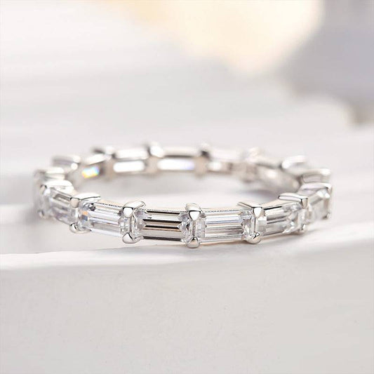 Emerald Cut Stackable Ring for Women