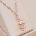 Elegant Spiral Gold Necklace